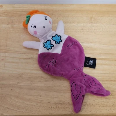 Brinquedo de pelúcia infantil Mermaid Lovey feito à mão Vandyke Kids Boutique cabelo laranja novo sem etiquetas  - Imagem 1 de 4