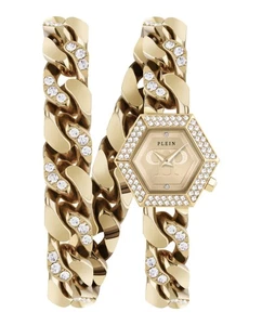 Philipp Plein Damen Gold 28mm Armband Modeuhr - Bild 1 von 5