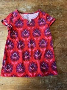 Tea Collection Size 3 Print T Shirt Top Girls EUC - Picture 1 of 3