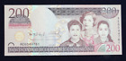 2007 Dominican Republic 200 Peso Oro Banknote P178 UNC Uncirculated