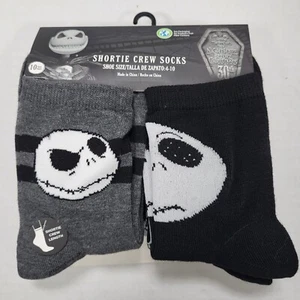 Nightmare Before Christmas 10 Pair Women's Shoe Size 4-10 Shortie Crew Socks - Picture 1 of 7
