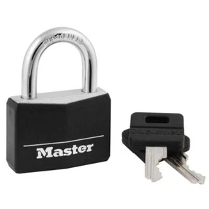 Master Lock 1-5/16" H X 1/2" L X 1-9/16" L Lucchetto Doppio Bloccaggio Rivestito in Vinile - Foto 1 di 3