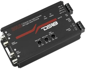 DS18 2CLC Converter 2 Channel Line Output Car Audio with Digital Bass Enhancer - Picture 1 of 8