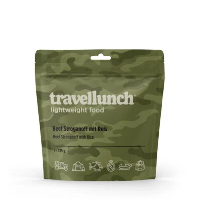 travellunch Beef Stroganoff mit Reis 125g, NOTRATION OUTDOOR MRE