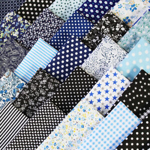 50 Assorted Pre Cut Charm Pack 5" Squares Quilt Craft Cotton Fabric Scraps DIY