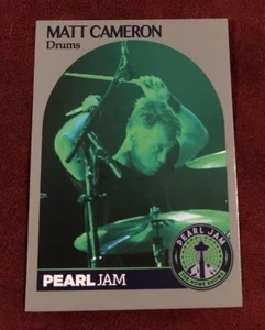 PEARL JAM Seattle Baseball Card - Matt Cameron 1 green - 2018 safeco home shows - Picture 1 of 1