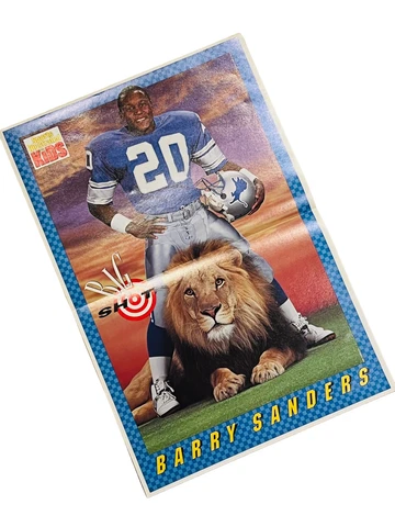 BARRY SANDERS DETROIT LIONS 1991 SPORTS ILLUSTRATED FOR KIDS MINI POSTER INSERT Cover