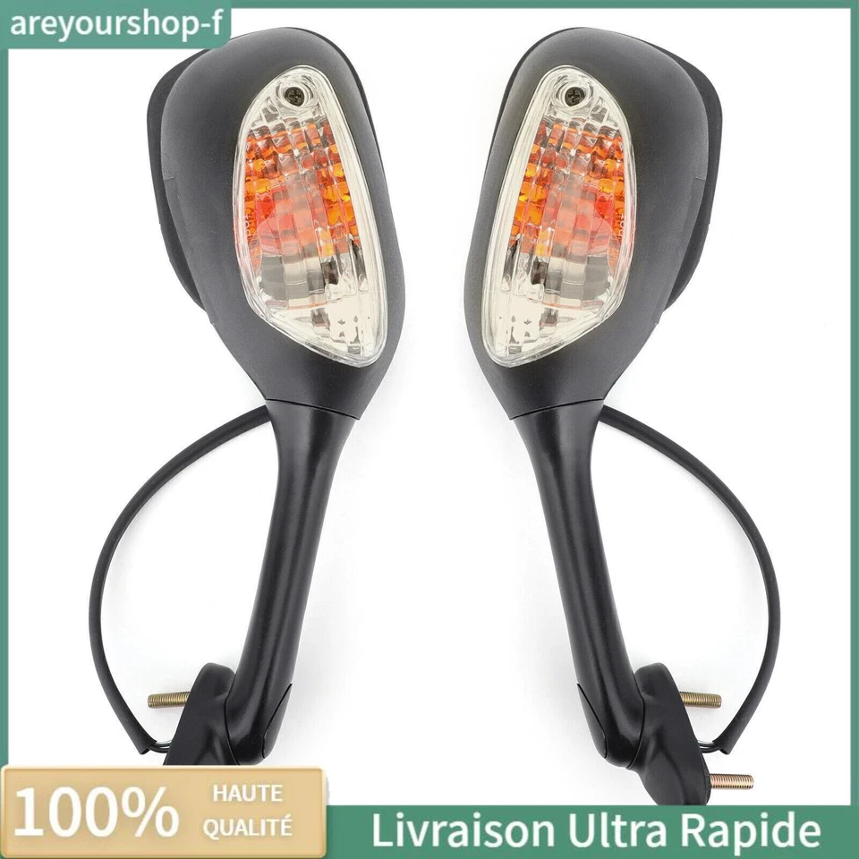 Rétroviseur avec LED clignotant Pour Suzuki 1000 600 GSX-R750 2002-2015 FR - Photo 1/4