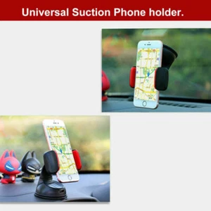 Multifunction Car Mobile Phone Holder Mount Windscreen Dashboard Various Colours - Picture 1 of 13