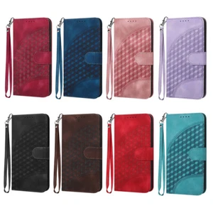 Flip Leather Wallet Case Cover with Strap For Oneplus 9 8 Pro 11 12 13 Nord 2 4 - Picture 1 of 20