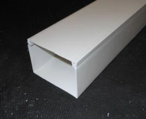 (4,70 EUR/m) Canalina passacavi bianca 75 x 50 mm passacavi canale di installazione PVC - Foto 1 di 1