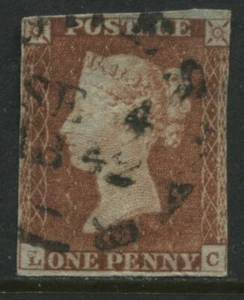 1841 1d imperf LC, struck by scarce Dorchester Sept 4th 1842 CDS (41) - Picture 1 of 1