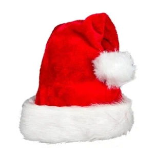 New Year Christmas Hat adults Kids Home Santa Claus Warm Winter Cap Thick Plush - Picture 1 of 9