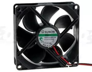 Ventilador de rodamiento de vapeo Sunon HA80251V4-000U-999 80 mm x 80 mm, 2 cables pequeños 4 pines - Imagen 1 de 2