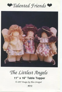 The Littlest Angels Christmas Table Topper Craft Sewing Pattern - Picture 1 of 2