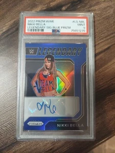 2022 WWE Prizm Nikki Bella Legendary Auto BLUE #9/49 PSA Mint 9 - Picture 1 of 2