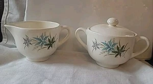 Georgian China Canadian Wheat Creamer & Sugar Bowl USA, Replacement Pieces - Picture 1 of 6