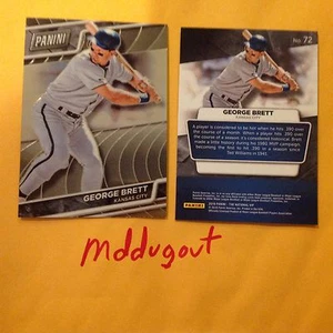 George Brett #72 Royals HOF Legend MVP 2016 Panini National VIP Gold Chrome Base - Picture 1 of 1