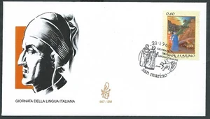 2009 SAN MARINO FDC VENETIA 567 GIORNATA DELLA LINGUA NO TIMBRO DI ARRIVO - BG - Imagen 1 de 1