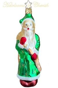 Inge Glas OWC 4106 Christmas Eve Wanderer German Glass Orn NEW w/FREE Gift Box - Picture 1 of 3