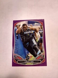 2014 Topps Rookies Retail Purple Louis Nix III Louis Nix #26 Rookie RC (PWE)(02) - Picture 1 of 2