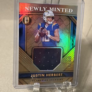 Justin Herbert Chargers ROY Panini 2020 Gold Standard Newly Minted #120/225