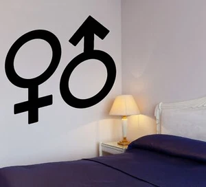 Wall Sticker Cool Design for Bedrooms Love Sex Romance Vinyl Decal (ig1216) - Picture 1 of 3