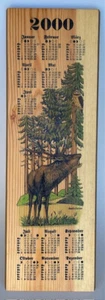 Kalender aus Holz 2000 Hirsch - Bild 1 von 1