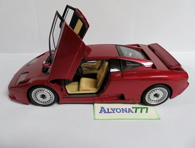 1/18 AUTOart Bugatti EB 110 GT Red Metallic DIECAST CAR AutoArt Signature w/COA - Image 1 of 4