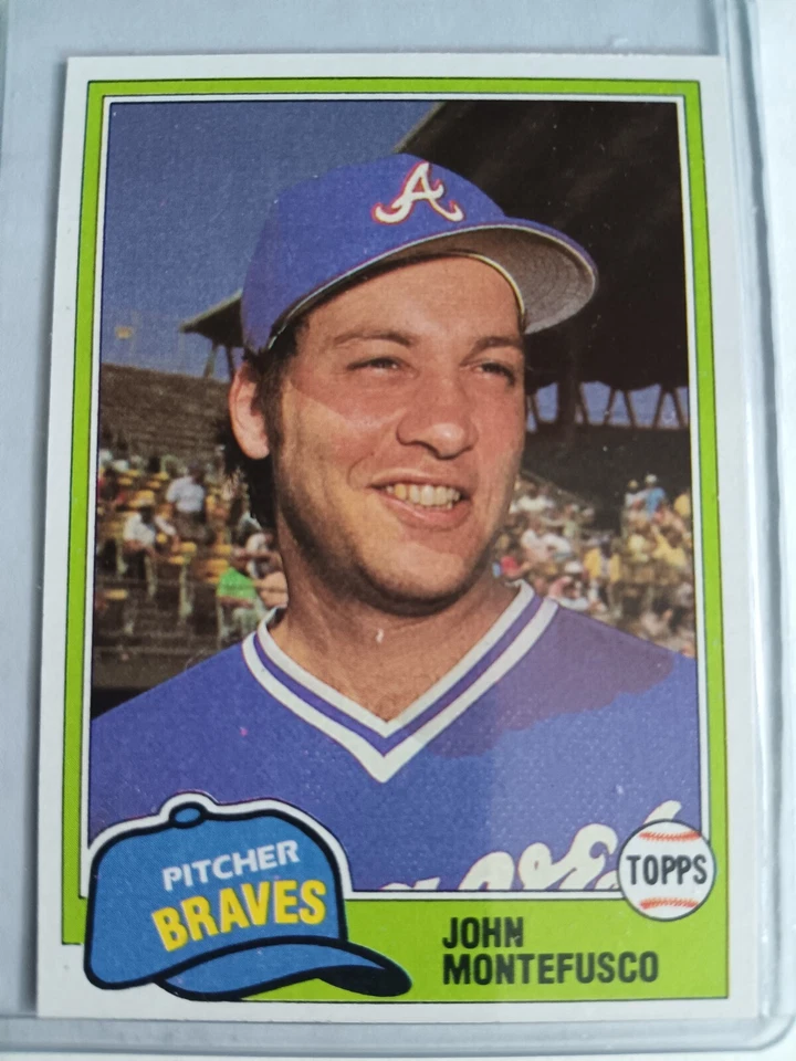 JOHN MONTEFUSCO BRAVES 1981 TOPPS BASEBALL CARD #804 - Image 1 of 1