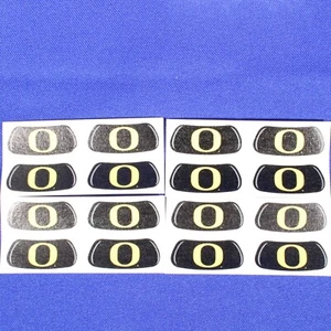 UNIVERSITY OF OREGON DUCKS EYE BLACK FACE ANTI GLARE FOOTBALL STICKERS - Picture 1 of 7