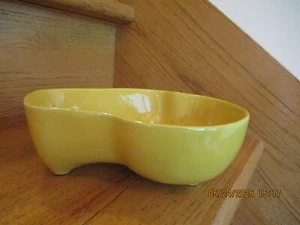 Frankoma Bowl Amarillo 4N Forma Única Tres Patas 7 1/2" *¡Envío Incluido!* - Imagen 1 de 7