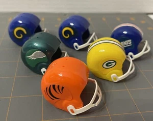 Lot Of 6 NFL Football Helmets Vintage Gumball Machine Prizes - Picture 1 of 7