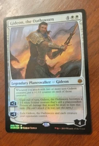 1x FOIL Gideon, the Oathsworn mythic - War of the Spark planeswalker - NM/VG - Picture 1 of 1