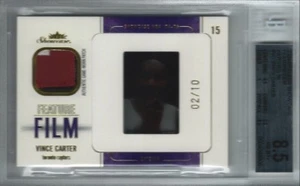 2004-05 VINCE CARTER Fleer Showcase FEATURE FILM PATCHES #2/10 BGS 8.5 Raptors - Picture 1 of 2