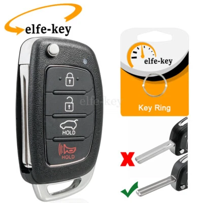 Carcasa de 2 botones para reparación de llavero de coche remoto Hyundai Sonata Tucson Santa fe Foto 1 de 4