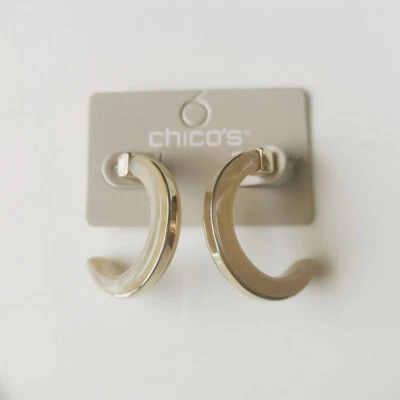 Nuevos pendientes de aro en C de resina Chicos de 34 mm regalo moda mujeres fiesta vacaciones joyería Foto 1 de 3