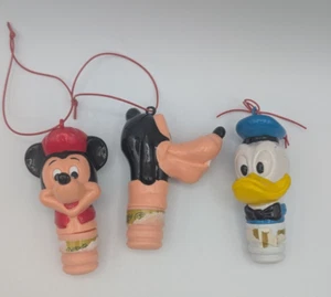 Set di 3 Topper Vintage 1976 Disney Candy Tube Topolino Pippo Paperino - Foto 1 di 12