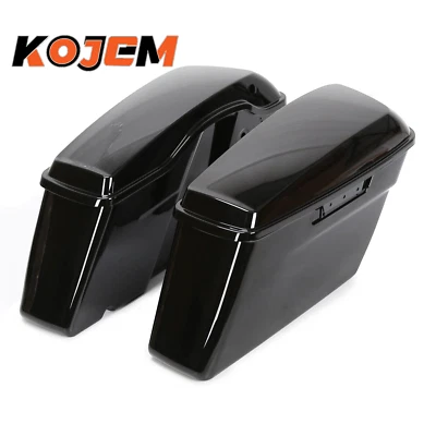 Hard Saddlebags Saddle bags Fit For Harley Touring Road King Electra Glide 14-24 - Image 1 of 4