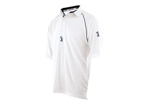 Kookaburra Kid's Cricket Shirt Predator Whites Polo Top - New - Picture 1 of 3