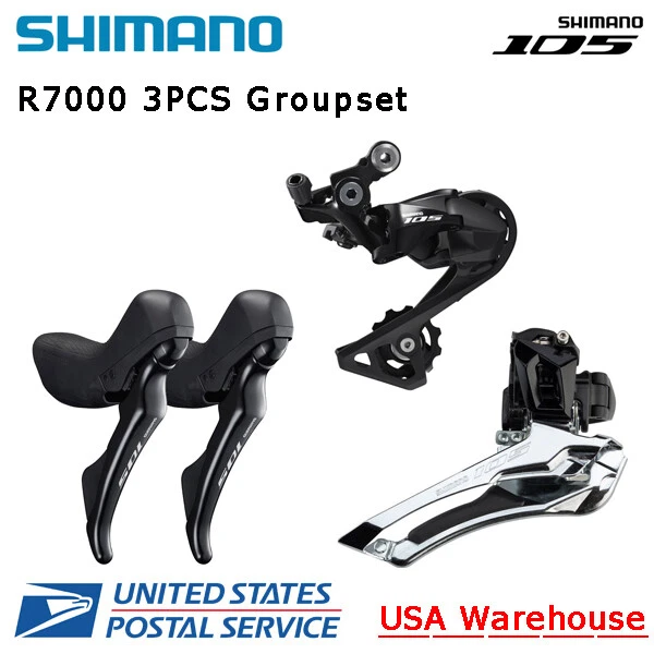 Shimano 105 R7000 11 Speed 3pcs Groupset Front Rear Derailleur SS GS Shift Brake - Image 1 of 1