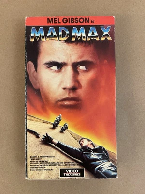 Mad Max - VHS - 1979 - Mel Gibson - Orion - Video Treasures - R1 - Image 1 of 4