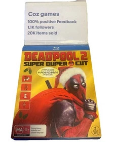 Deadpool 2 Super Duper Cut Blu-Ray Region B Includes 4 Postcards Two Disc Set - Picture 1 of 9
