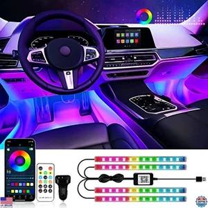 Multicolor RGB LED Strip Lights for Cars, Trucks, SUVs - 12V Smart APP Control - Picture 1 of 6