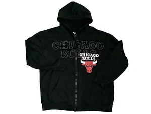GR. LARGE HERREN CHICAGO BULLS HOODIE NBA PULLOVER FRONT REISSVERSCHLUSS KAPUZENSWEATSHIRT - Bild 1 von 9