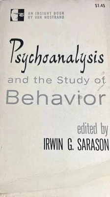 Psychoanalysis The Study of Behavior Sarason 1965 Insight Series Rare Paperback - Image 1 of 4