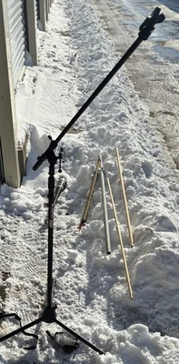 舞台三脚架 SMS7630 工作室麦克风支架带伸缩臂 — 第 1/2 张图片