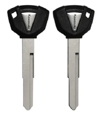 conjunto de 2 chaves de motocicleta KW15-P Kawasaki - cabeça de plástico - Imagem 1 de 4