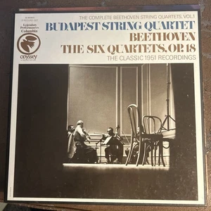 Budapest string Quartet Beethoven the six quartets OP 18 3 LP Box NM - Picture 1 of 7