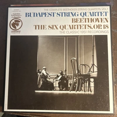 Budapest string Quartet Beethoven the six quartets OP 18 3 LP Box NM - Image 1 of 4